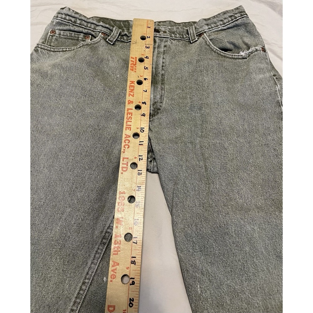 Vintage Levi's 550 Jeans 36x34  Straight Fit Green Stone Wash 1992‎ USA - Picture 3 of 16